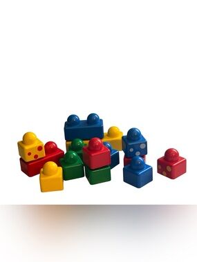 Duplo Primo By Lego Baby Toddler Building Blocks 14 Pieces Red Blue Yellow Green